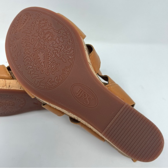 Söfft Chamblee Cork Wedge Sandals, 8.5M